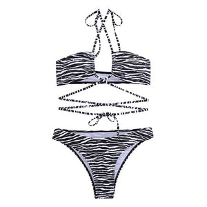 Women&#39;s Bikini Set Low Waist Bathing Swimwear Swimsuit Removable Pad Beach Suit 2022 Koren Style Bathing Suit Women