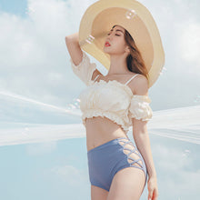 Load image into Gallery viewer, Women&#39;s Bikini Set Padded Off Shoulder Biquini High Waist Swimwear Swimsuit High Quality Beach Suit 2020 Koren Design