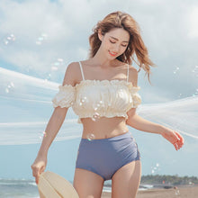 Load image into Gallery viewer, Women&#39;s Bikini Set Padded Off Shoulder Biquini High Waist Swimwear Swimsuit High Quality Beach Suit 2020 Koren Design