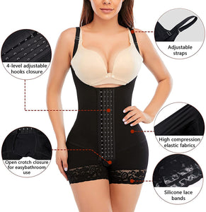 Women&#39;s Corset High Girdle For Daily And Post-Surgical Use Slimming Sheath Belly Compression Garment Tummy Full Shapewear Fajas