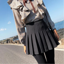 Load image into Gallery viewer, Women's Fashion High Waist Skirt Pleated Wind Skirt Ulzzang Cosplay Kawaii harajuku Female Mini Short Skirts clothing for women