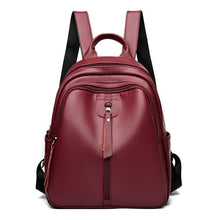 Load image into Gallery viewer, Women&#39;s Good Qualited Backpack 2022 In Trend Brand Luxury Small PU Leather Backpack Female Simple Back Pack Designer Fashion