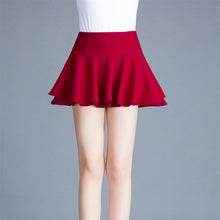 Load image into Gallery viewer, Women's High Waist Stretch Chiffon Miniskirt Summer New Style Sweet and Cute Black White Pleated Skirt Student Fluffy Skirt