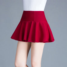 Load image into Gallery viewer, Women's High Waist Stretch Chiffon Miniskirt Summer New Style Sweet and Cute Black White Pleated Skirt Student Fluffy Skirt