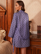 Load image into Gallery viewer, Women&#39;s Love Print Pajamas Robe Set Sleepwear Suit 3pcs Lounge Wear Belted Bathrobe with Cami Shorts