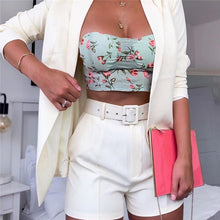 Load image into Gallery viewer, Women&#39;s Office Suit Shorts Sets Ladies Party High Waist Fashion Suits With Shorts Simple Solid Color Suit 2 Piece Set Blazer