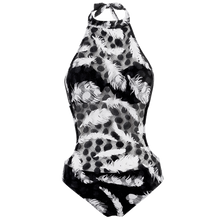Load image into Gallery viewer, Women&#39;s One Piece Swimwear Summer Beach Bathing Suit Solid Monokini Open Back Swimsuit Padded Beachwear Korea Style