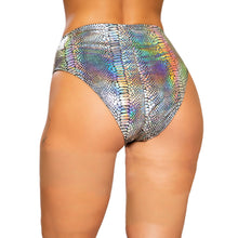 Load image into Gallery viewer, Women&#39;s Pole Dance Shorts Snakeskin Printing Zipper Mini Shorts High Waisted Booty Shorts Bikini Bottoms Festival Rave Clothes