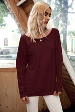 Load image into Gallery viewer, Women&#39;s Pullover Sexy Off Shoulder Bat Sleeve Threaded T-Shirt Top Solid Color Pullover Women&#39;s Leisure Long Sleeve Sweater