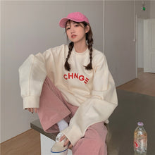 Load image into Gallery viewer, Women&#39;s Pullover Sweater Spring Autumn Thin 2021 New Loose Korean Lazy Wind Top Net Red Fried Street Coat