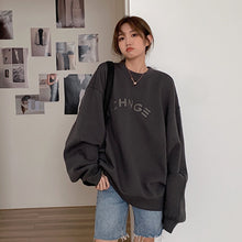 Load image into Gallery viewer, Women&#39;s Pullover Sweater Spring Autumn Thin 2021 New Loose Korean Lazy Wind Top Net Red Fried Street Coat