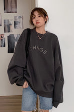 Load image into Gallery viewer, Women&#39;s Pullover Sweater Spring Autumn Thin 2021 New Loose Korean Lazy Wind Top Net Red Fried Street Coat