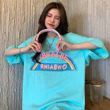 Load image into Gallery viewer, Women&#39;s Short-Sleeved T-shirt Young Girl Casual Loose Fashion Summer Top Plus Size Korean Clothes Kawaii Tee Shirt Femme 2021