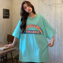 Load image into Gallery viewer, Women&#39;s Short-Sleeved T-shirt Young Girl Casual Loose Fashion Summer Top Plus Size Korean Clothes Kawaii Tee Shirt Femme 2021