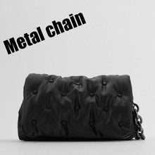 Load image into Gallery viewer, Women&#39;s Shoulder Bags 2020 Denim Quailty Thick Metal Chain Shoulder Purses And Handbag Women Clutch Bags Ladies Armpit Bag