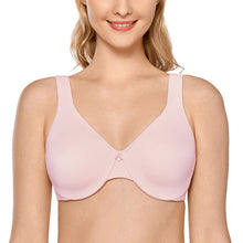 Load image into Gallery viewer, Women&#39;s Smooth Minimizer Bra Full Coverage Underwire Seamless No Padded Plus Size Bras Solid Backless D DD E F