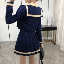 Load image into Gallery viewer, Women&#39;s Suit Double-breasted Jacket + High-Waist A-Line Pleated Skirt Two-piece Suit/Sets M-4XL Female Sets