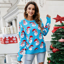 Load image into Gallery viewer, Women&#39;s Ugly Christmas Little Snowflake Knitted Sweaters Dress And Christmas Tree Loose Knitwear Autumn Winter Soft Warm Jumper