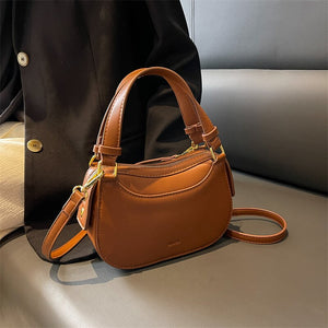 Women&#39;s fashion small handbag casual shoulder bag mini messenger bag mobile bag purse zipper leather women&#39;s bag