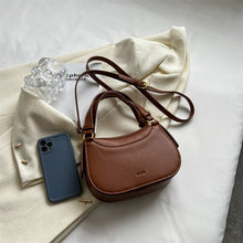 Load image into Gallery viewer, Women&#39;s fashion small handbag casual shoulder bag mini messenger bag mobile bag purse zipper leather women&#39;s bag