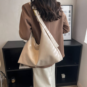 Women&#39;s shoulder bag Fashion big bag Daily shopping bag Casual solid leather women&#39;s bag Luxury designer bag