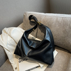 Women&#39;s shoulder bag Fashion big bag Daily shopping bag Casual solid leather women&#39;s bag Luxury designer bag