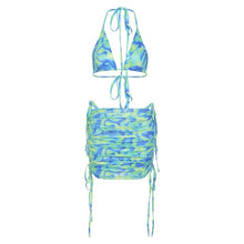 Load image into Gallery viewer, Women's summer suit， Sexy inside take small vest fashion bag buttock skirt casual suit female