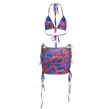 Load image into Gallery viewer, Women's summer suit， Sexy inside take small vest fashion bag buttock skirt casual suit female