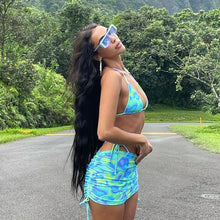 Load image into Gallery viewer, Women's summer suit， Sexy inside take small vest fashion bag buttock skirt casual suit female