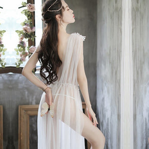 Women sleepwear Long Dress Ladies Gowns Deep V Night Dress Lace Lingerie Womens Clothing Floral Nightgown Femme Sexy