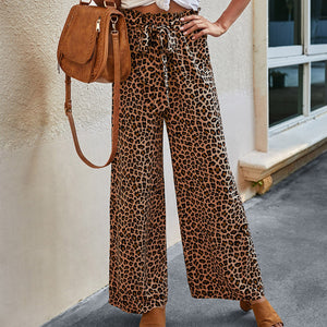 Womens Loose Fit High Waist Long Pants Wide Leg Palazzo Trousers High Waist Long Trousers Hip Hop Pants Long Streetwear