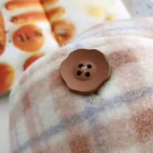 Load image into Gallery viewer, Wool Blends Sweet Girl Pink Plaid Korean Style Fashion Peter Pan Collar Kawaii Loose Casual All-match Harajuku Woolen Coat