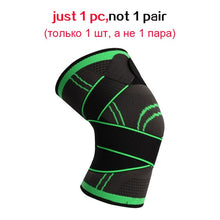 Load image into Gallery viewer, WorthWhile 1PC Sports Kneepad Men Pressurized Elastic Knee Pads Support Fitness Gear Basketball Volleyball Brace Protector