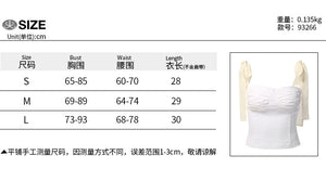 Y2K 2022 Hot Sexy Bandage Vest Bottoming Sling Corset Tank Tops Cropped Casual Party Women&#39;s Clothing T Shirt Tees Streetwear