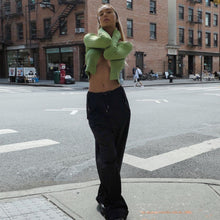 Load image into Gallery viewer, Y2K Fashion 2022 Spring Fall Corset Top Knit Bodycon Sexy Cardigan T-Shirt Long Sleeves  For Women&#39;s Clothing Tshirt Streetwear