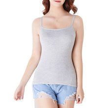 Load image into Gallery viewer, Yoga Shirt Beauty Back Padded Bra Modal Adjustable Spaghetti Straps Tops Women Yoga Vest Sleeveless Tank-Tops Camisole with Bra