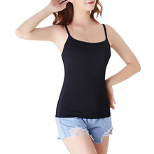 Load image into Gallery viewer, Yoga Shirt Beauty Back Padded Bra Modal Adjustable Spaghetti Straps Tops Women Yoga Vest Sleeveless Tank-Tops Camisole with Bra
