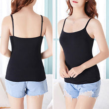 Load image into Gallery viewer, Yoga Shirt Beauty Back Padded Bra Modal Adjustable Spaghetti Straps Tops Women Yoga Vest Sleeveless Tank-Tops Camisole with Bra