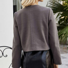 Load image into Gallery viewer, autumn New 2021 Sweet Beauty Dress Casual Long-sleeved Button Blouse Round Neck Temperament Light Mature Small Jacket Female