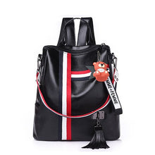 Load image into Gallery viewer, bags for women 2020  new retro fashion zipper ladies backpack PU  Leather high quality school bag shoulder bag for youth bags