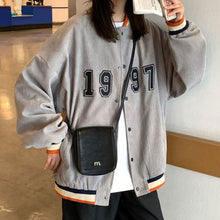Load image into Gallery viewer, baseball uniform men and women tide loose wild couple spring and autumn jacket trend Japanese Hong Kong style tops