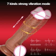 Load image into Gallery viewer, big dildo vibrator rechargeable penis artificial telescopic heating silicone dildos remote control vibrators for women sex toys