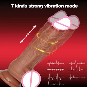 big dildo vibrator rechargeable penis artificial telescopic heating silicone dildos remote control vibrators for women sex toys