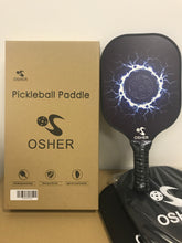 Load image into Gallery viewer, OSHER Two Black Set Pickleball Paddle Graphite Pickleball Racket Honeycomb Composite Cbre