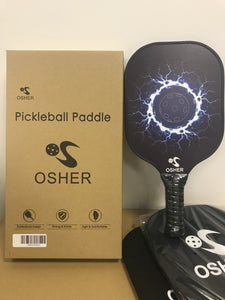 OSHER Two Black Set Pickleball Paddle Graphite Pickleball Racket Honeycomb Composite Cbre