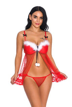 Load image into Gallery viewer, clothing red Christmas outfit sexy lingerie Christmas dress role game play costume set plus size lingere exotic dresses
