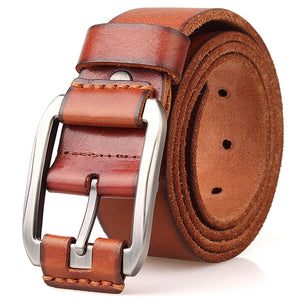 designer belt men luxury 100%real full grain thick cowhide genuine leather vintage 3.8cm sport masculine big size soft belt 150