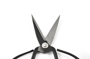 full carbon steel household bonsai scissors 148mm traditional vintage black coated trimming scissor silver rivet
