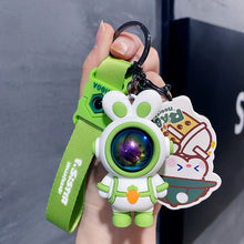 Load image into Gallery viewer, Cute Rabbit Keychain for Women – Cartoon Creative Space Bunny Car Pendant Key Ring Handbag Backpack Charms Girl Gift