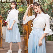 Load image into Gallery viewer, hanfu women hanfu dress cosplay chinese dress cheongsam chinese traditional dress qipao summer cheongsam skirt short sleeve